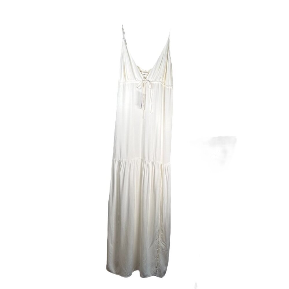 L*Space Medium Maxi Dress Bow White Beach Wedding Summer - Picture 3 of 9